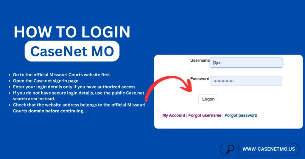 How to Login CaseNet MO