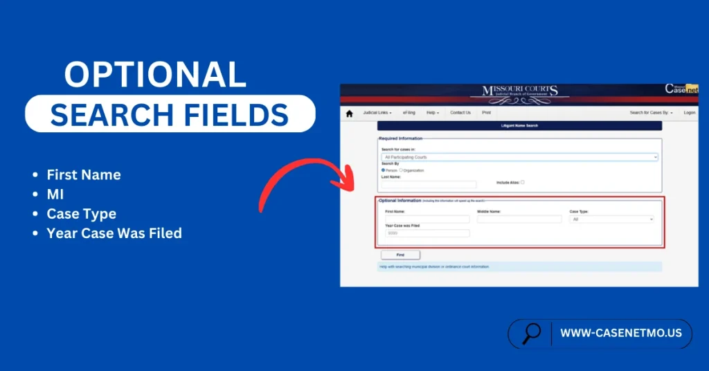 Optional Search Fields